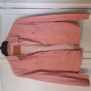 Levi Strauss Womens Size Medium Pink Denim Jacket